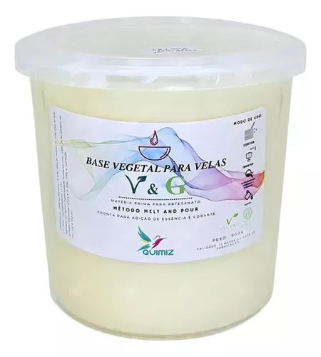 era Vegetal V & G Quimiz ideal para velas artesanais. Queima limpa
