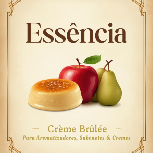 "Frasco da Essência Creme Brûlée
