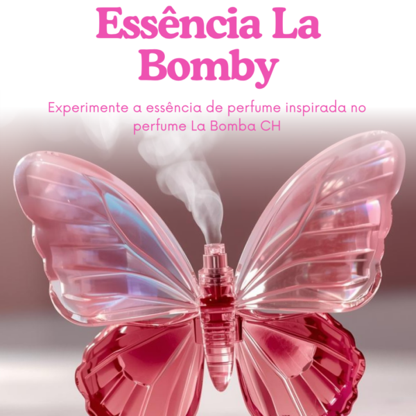 frasco de essência artesanal La Bomby sobre mesa de criação de perfumes