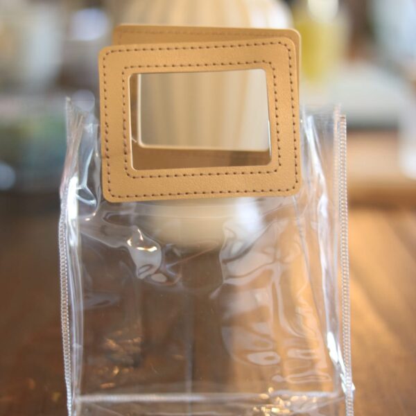 SACOLA ALCA RET BEGE 17X15X8