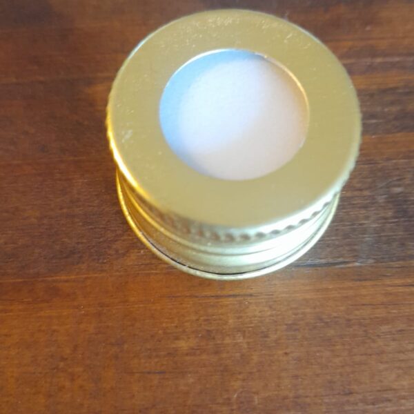 Tampa Alumínio Com Furo Dourada R 28/415